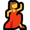 Woman Dancing emoji on Microsoft